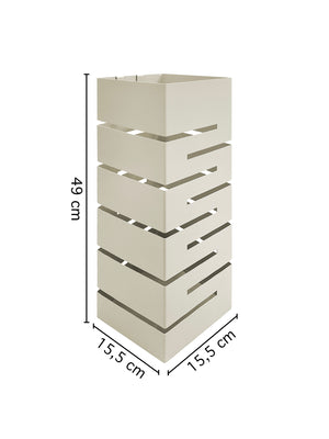 Portaombrelli Interno Esterno  Elegante in Metallo Con Ganci Per Ombrellini Design Moderno Modello 9 Tortora