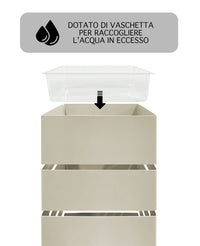 Portaombrelli Interno Esterno  Elegante in Metallo Con Ganci Per Ombrellini Design Moderno Modello 9 Tortora