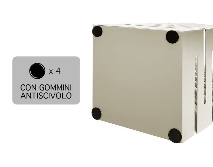 Portaombrelli Interno Esterno  Elegante in Metallo Con Ganci Per Ombrellini Design Moderno Modello 9 Tortora