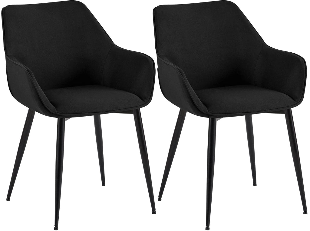 Set di 2 sedie per sala da pranzo in tessuto Luena 3