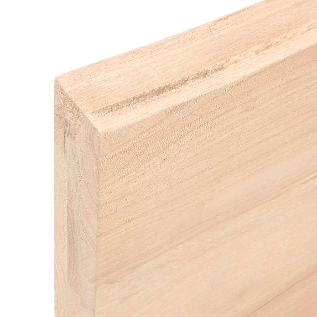 Piano Bagno 60x40x(2-6) cm in Legno Massello Non Trattato