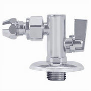 Trade Shop - Rubinetto Sottolavabo A Sfera Con Filtro Snodo 1/2 3/8 Bidet Bagno Cucina 59350 -