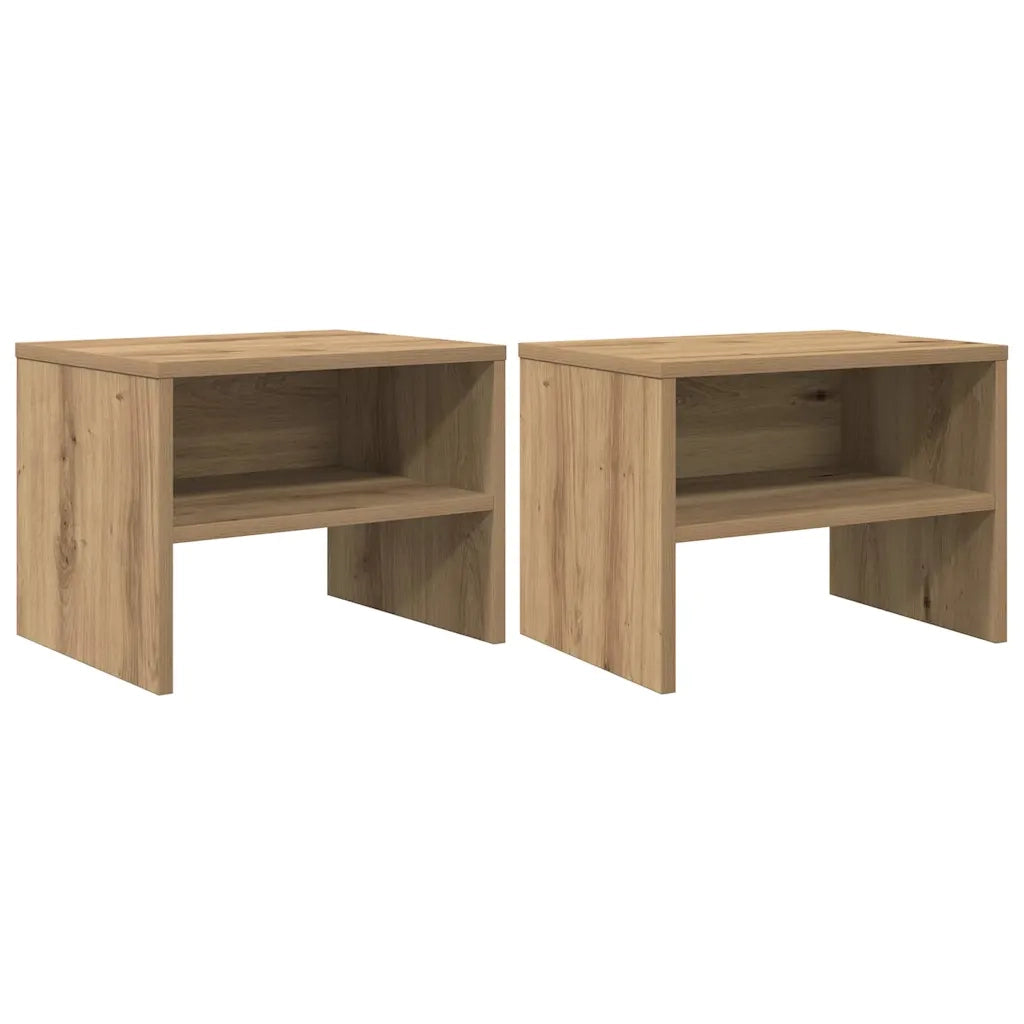 Armadio da Notte 2 pcs rovere artigianale 40 x 40 x 30 cm 875006