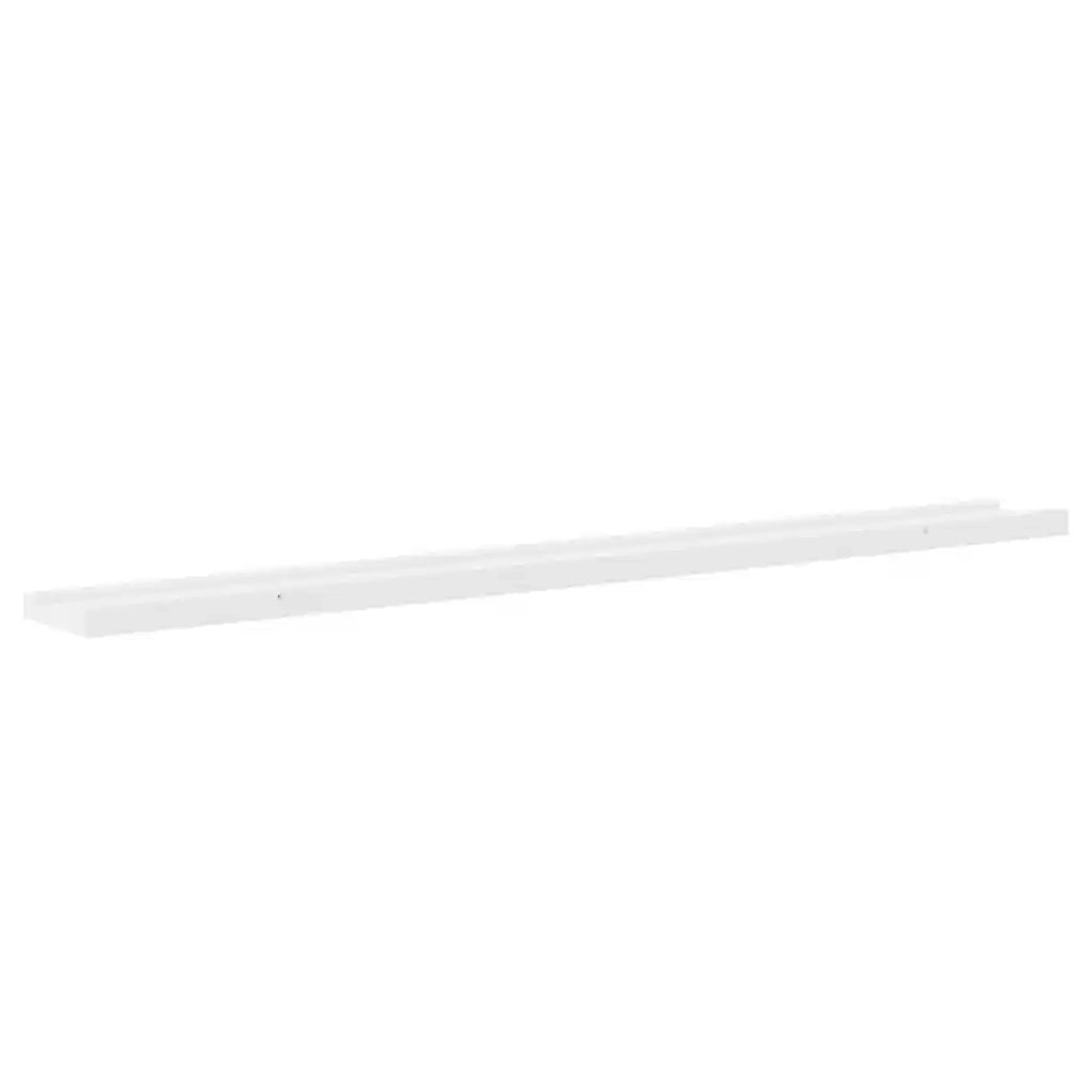 2 pz Mensole da Parete | Scaffali a Parete | Ripiano a parete Bianche 100x9x3 cm
