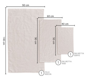 Set 3 Pezzi Asciugamani In Bambù Bagno Salvietta Viso Telo Doccia Asciugamano Pregiati Super Assorbenti  Salviette Teli Asciugamano Ospite 450 Gr Bamboo - BambuBeige
