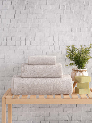 Set 3 Pezzi Asciugamani In Bambù Bagno Salvietta Viso Telo Doccia Asciugamano Pregiati Super Assorbenti  Salviette Teli Asciugamano Ospite 450 Gr Bamboo - BambuBeige