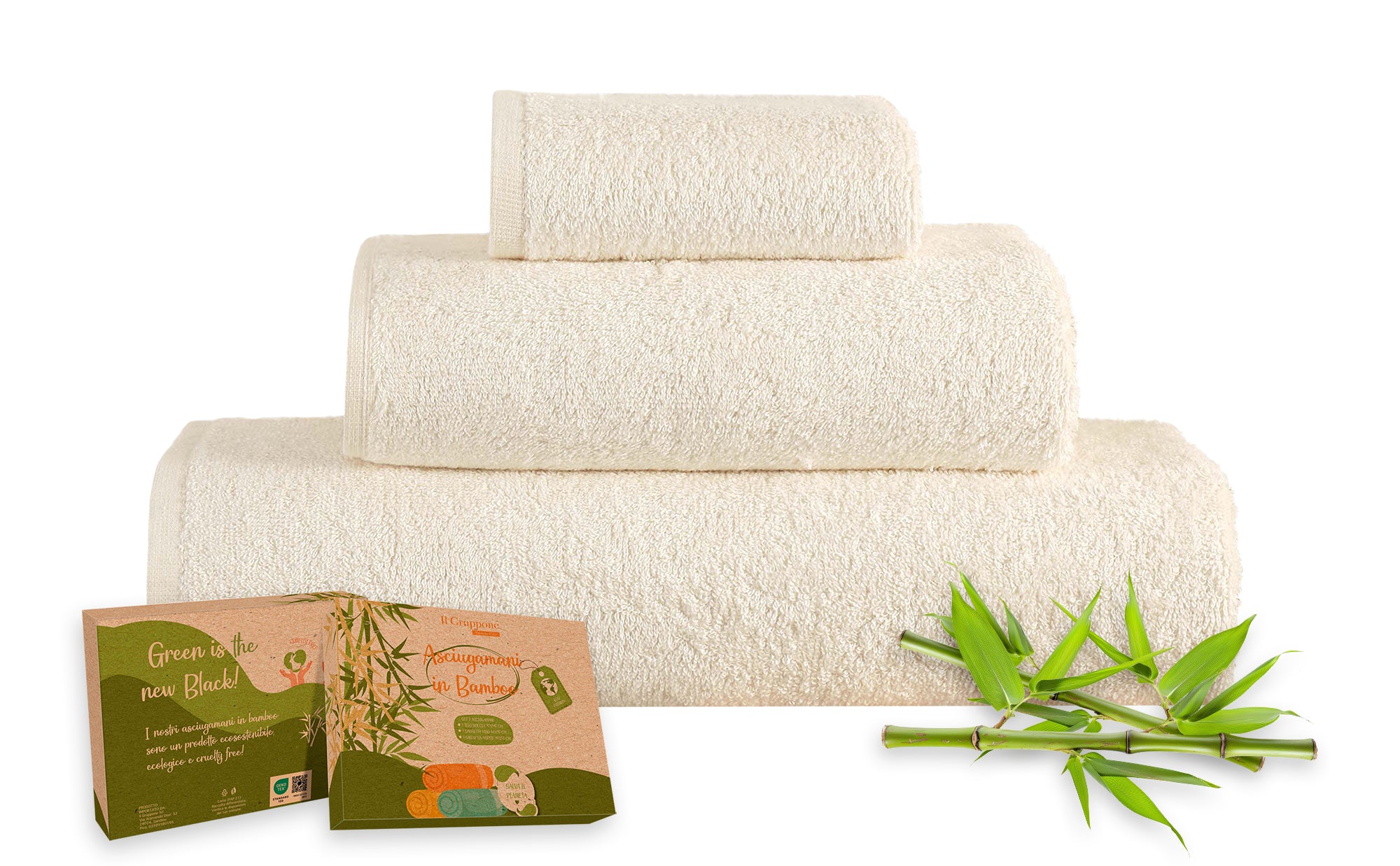 Set 3 Pezzi Asciugamani In Bambù Bagno Salvietta Viso Telo Doccia Asciugamano Pregiati Super Assorbenti  Salviette Teli Asciugamano Ospite 450 Gr Bamboo - BambuCrema