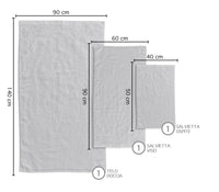 Set 3 Pezzi Asciugamani In Bambù Bagno Salvietta Viso Telo Doccia Asciugamano Pregiati Super Assorbenti  Salviette Teli Asciugamano Ospite 450 Gr Bamboo  - BambuGrigio