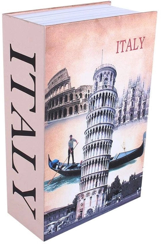 Scatola di Archiviazione Rafforzata - Scatola di Archiviazione con Chiave - Scatola di Cartone Rafforzata - Cassa di Sicurezza - Scatola di Archiviazione per Oggetti di Valore - 18x11,5x5,5 cm - Sicurezza dei Libri