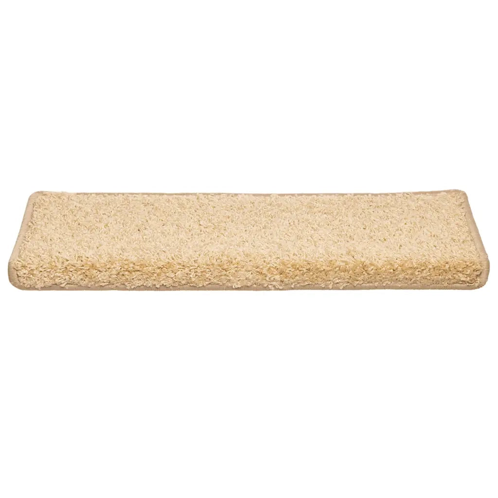 Tappetini per scale 30 pz | Gradini per Scale 65x21x4 cm Crema Bordo rettangolare