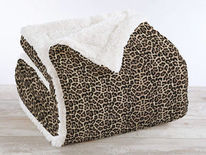 Coperta Plaid Pile Sherpa Invernale, Morbida Calda Coperta Pelosa  Doppio Lato Copertina Divano - Plaid-125x155cm - Dis6-Savana