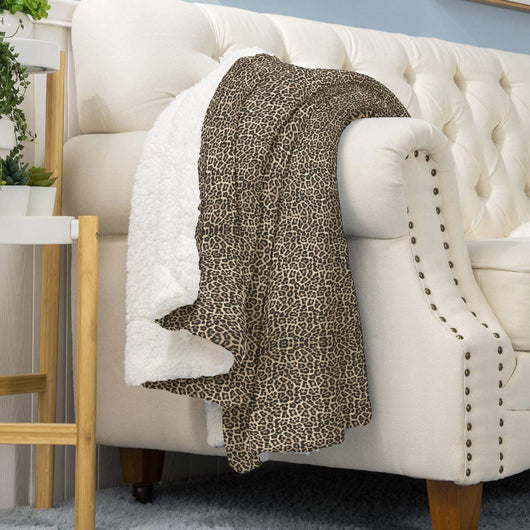 Coperta Plaid Pile Sherpa Invernale, Morbida Calda Coperta Pelosa  Doppio Lato Copertina Divano - Matrimoniale-190x200cm - Dis6-Savana