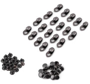 Viti di serraggio per scarpe da lavoro - 20 pezzi - Viti di serraggio per scarpe da lavoro - Viti a capocchia di metallo resistente - Accessori per scarpe da lavoro - Per scarpe da lavoro e da arrampicata - Cerniera per lacci