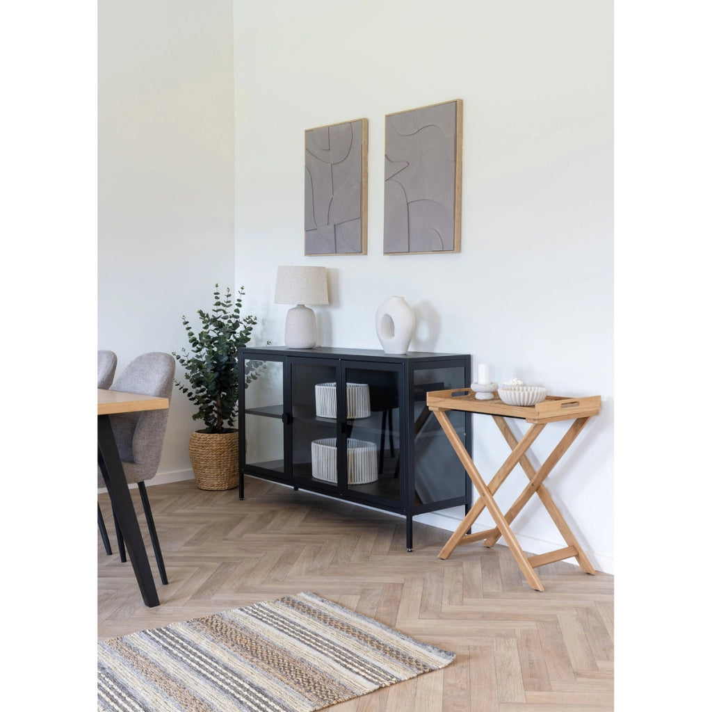 Lampada da Tavolo Croft, Beige, Argilla Fibrosa, 30x30x46 cm