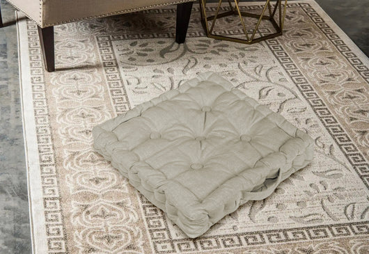 6 Pezzi Cuscini Sedia Quadrati Alti Mattonella Trapuntati 40x40 Cm Altezza 6 Cm Cuscino Spesso Cucina Interno Esterno Coprisedia Cuscino Da Pavimento Con Maniglia  Tortora