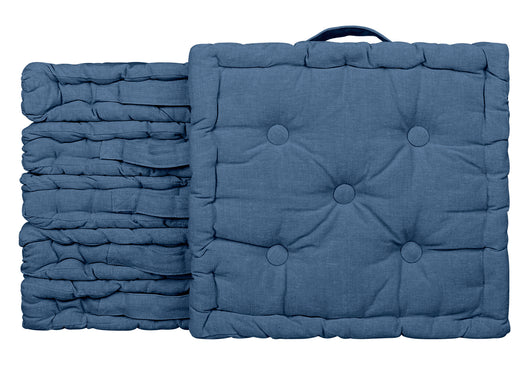 6 Pezzi Cuscini Sedia Quadrati Alti Mattonella Trapuntati 40x40 Cm Altezza 6 Cm Cuscino Spesso Cucina Interno Esterno Coprisedia Cuscino Da Pavimento Con Maniglia  Carta da zucchero