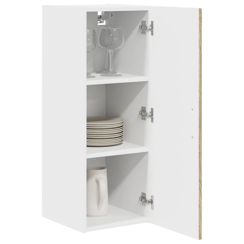 Mobile da cucina 2 pz-Set di 2 Armadio da cucina Rovere Sonoma 30 x 31 x 80 cm 694492