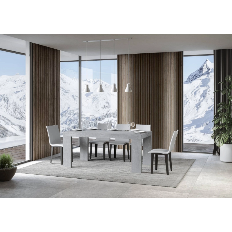 Tavolo allungabile 90x180/440 cm Roxell - Cemento