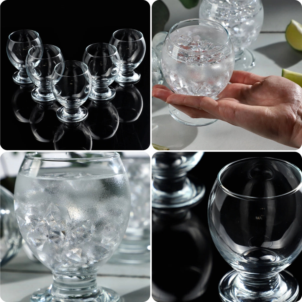 Bicchieri KADAX per bevande e dessert, set da 6 pezzi da 280 ml.