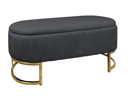 Panca Imbottita Divanetto In Velluto Contenitore Pouf PortaOggetti Panca Sgabello A Pie Di Letto Con Gambe In Metallo Dorato Cassapanca Ingresso Legno Massello Panchina  - Stone