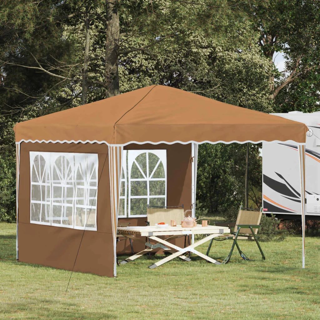 Tenda per feste a pop-up-Gazebo Beige 288 x 288 x 245 cm 611627