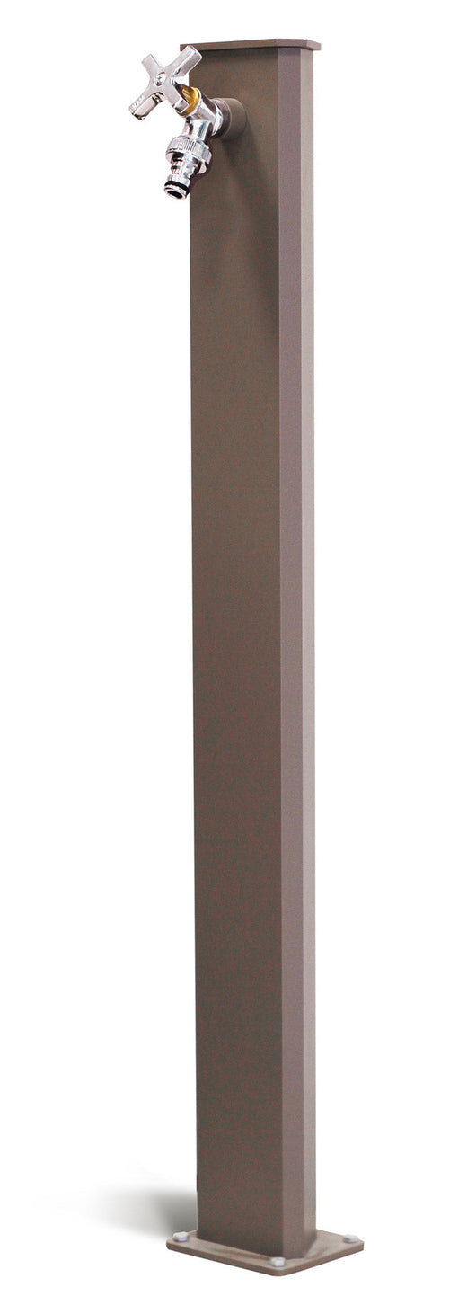 Fontana da Giardino con Rubinetto in Acciaio e Alluminio Cork Tortora