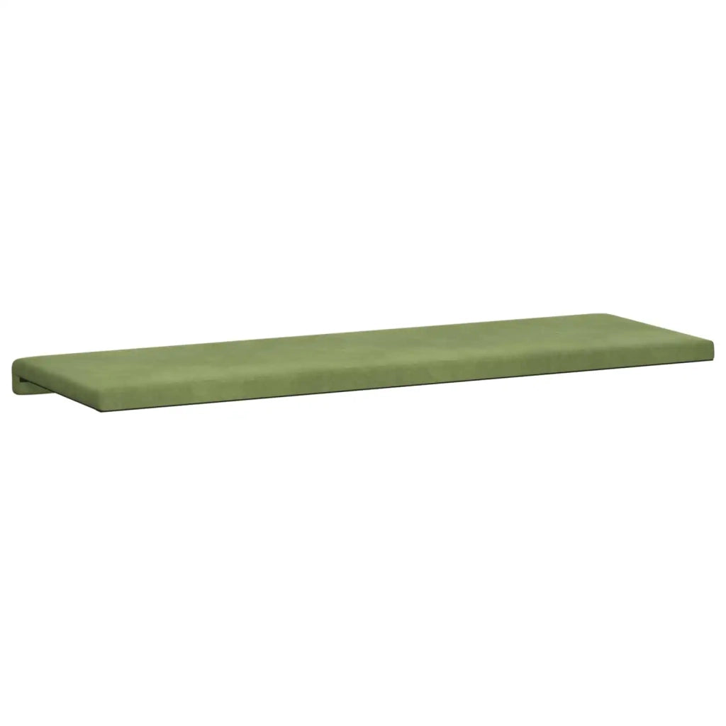 Cuscino per panchina Velluto (V) Verde chiaro Profondità 35 cm 42043332