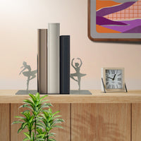 Set 2 Pezzi Fermalibri In Metallo Antigraffio Per Mensole Libreria Design Moderno Supporto Porta Libro Antiscivolo Mensola Decorazione Casa Ufficio Scrivania Cd Riviste Idea Regalo Organizzatore  - Bellerine