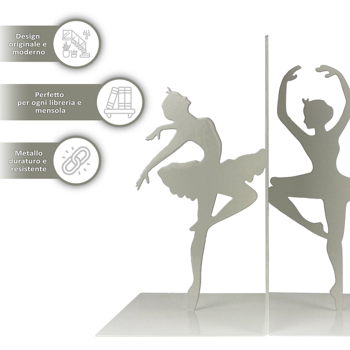 Set 2 Pezzi Fermalibri In Metallo Antigraffio Per Mensole Libreria Design Moderno Supporto Porta Libro Antiscivolo Mensola Decorazione Casa Ufficio Scrivania Cd Riviste Idea Regalo Organizzatore  - Bellerine
