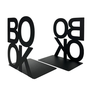 Set 2 Pezzi Fermalibri In Metallo Antigraffio Per Mensole Libreria Design Moderno Supporto Porta Libro Antiscivolo Mensola Decorazione Casa Ufficio Scrivania Cd Riviste Idea Regalo Organizzatore  - Book