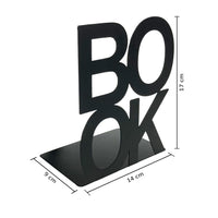 Set 2 Pezzi Fermalibri In Metallo Antigraffio Per Mensole Libreria Design Moderno Supporto Porta Libro Antiscivolo Mensola Decorazione Casa Ufficio Scrivania Cd Riviste Idea Regalo Organizzatore  - Book