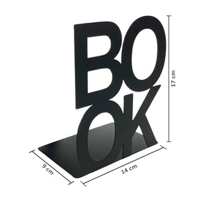 Set 2 Pezzi Fermalibri In Metallo Antigraffio Per Mensole Libreria Design Moderno Supporto Porta Libro Antiscivolo Mensola Decorazione Casa Ufficio Scrivania Cd Riviste Idea Regalo Organizzatore  - Book