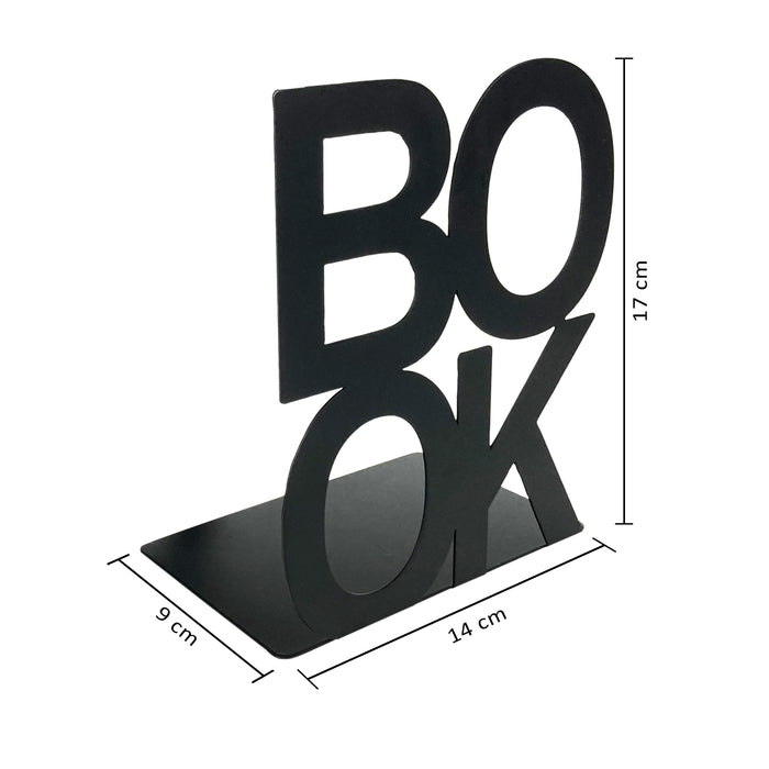 Set 2 Pezzi Fermalibri In Metallo Antigraffio Per Mensole Libreria Design Moderno Supporto Porta Libro Antiscivolo Mensola Decorazione Casa Ufficio Scrivania Cd Riviste Idea Regalo Organizzatore  - Book