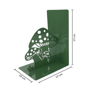 Set 2 Pezzi Fermalibri In Metallo Antigraffio Per Mensole Libreria Design Moderno Supporto Porta Libro Antiscivolo Mensola Decorazione Casa Ufficio Scrivania Cd Riviste Idea Regalo Organizzatore  - Funghetti