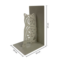 Set 2 Pezzi Fermalibri In Metallo Antigraffio Per Mensole Libreria Design Moderno Supporto Porta Libro Antiscivolo Mensola Decorazione Casa Ufficio Scrivania Cd Riviste Idea Regalo Organizzatore  - Gufetti