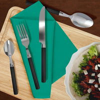 Servizio 24 Pezzi Posate Tavola Acciaio Inox Manici Colorati Tinta Unita Colori Moderni 6x Forchetta Coltello Cucchiaio Cucchiaino Lavabili Lavastoviglie Certificate Contatto Alimenti - Nero