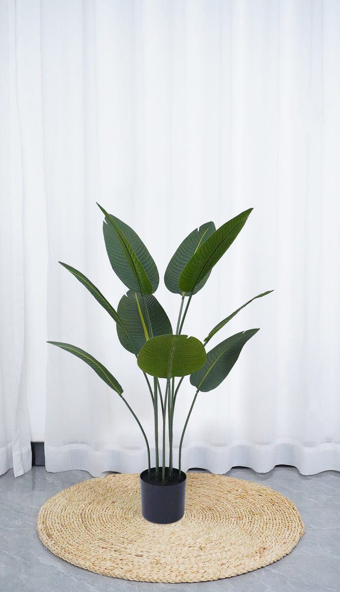 Pianta Finta Da Interno Artificiale Grandi Varie Altezze 100/150/180 Cm Artificiali Vari Modelli Modellabili Decorazioni Casa Ufficio - Uccello del Paradiso - Altezza 100cm