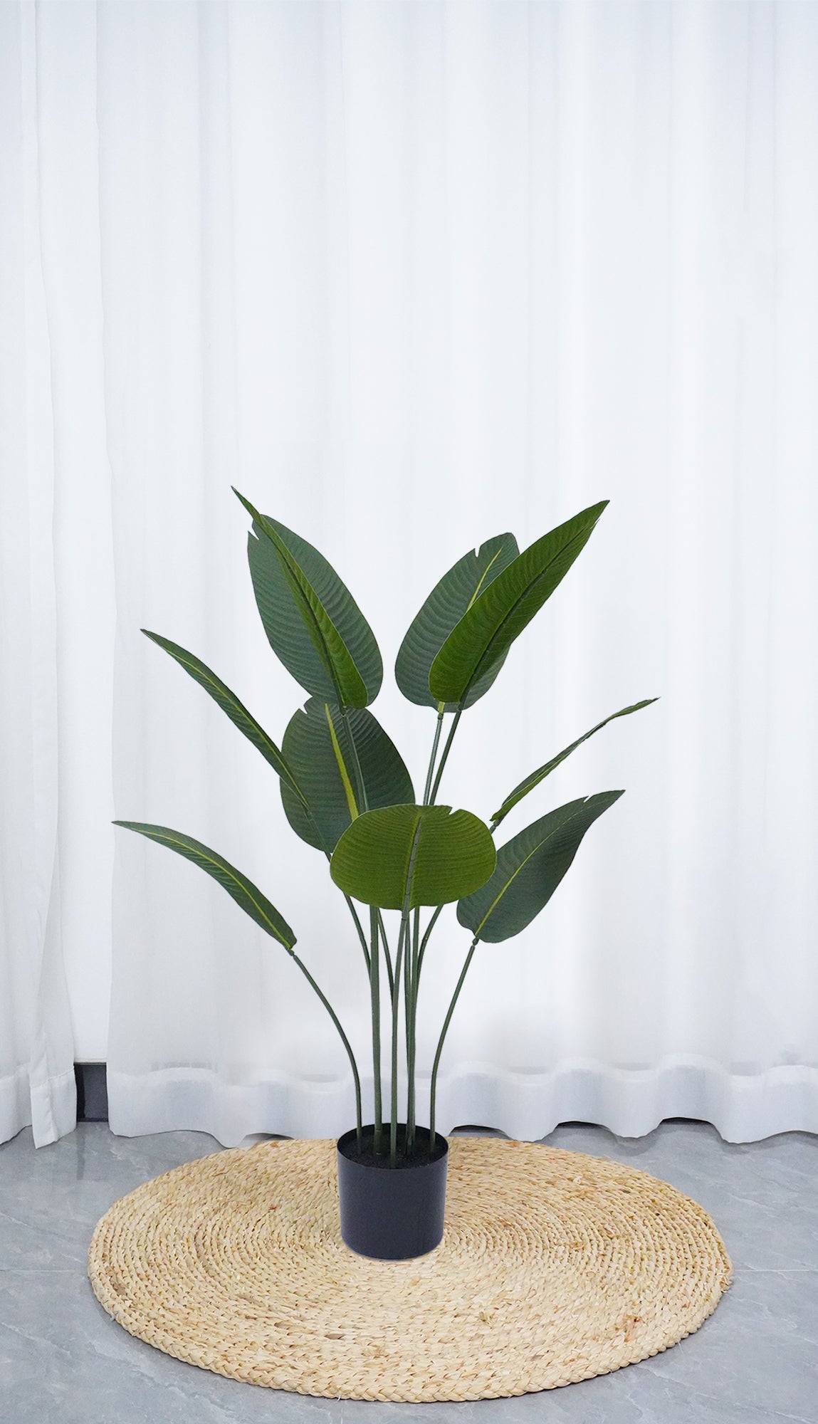 Pianta Finta Da Interno Artificiale Grandi Varie Altezze 100/150/180 Cm Artificiali Vari Modelli Modellabili Decorazioni Casa Ufficio - Uccello del Paradiso - Altezza 150cm