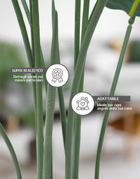 Pianta Finta Da Interno Artificiale Grandi Varie Altezze 100/150/180 Cm Artificiali Vari Modelli Modellabili Decorazioni Casa Ufficio - Uccello del Paradiso - Altezza 150cm