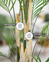 Pianta Finta Da Interno Artificiale Grandi Varie Altezze 100/150/180 Cm Artificiali Vari Modelli Modellabili Decorazioni Casa Ufficio - Palma - Altezza 100cm