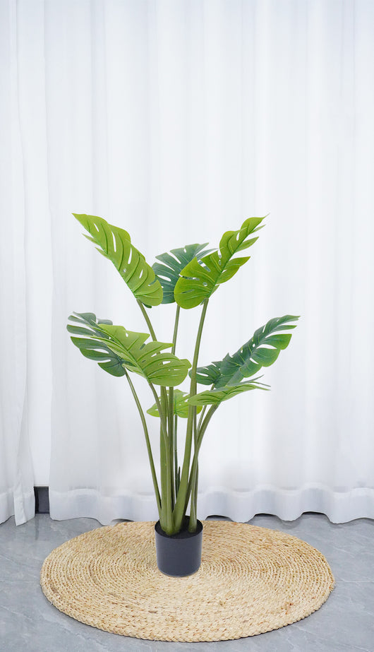 Pianta Finta Da Interno Artificiale Grandi Varie Altezze 100/150/180 Cm Artificiali Vari Modelli Modellabili Decorazioni Casa Ufficio - Monstera - Altezza 150cm