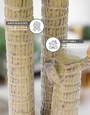 Pianta Finta Da Interno Artificiale Grandi Varie Altezze 100/150/180 Cm Artificiali Vari Modelli Modellabili Decorazioni Casa Ufficio - Dracaena - Altezza 100cm