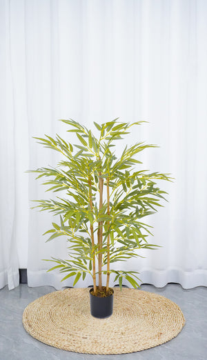 Pianta Finta Da Interno Artificiale Grandi Varie Altezze 100/150/180 Cm Artificiali Vari Modelli Modellabili Decorazioni Casa Ufficio - Bambù - Altezza 100cm