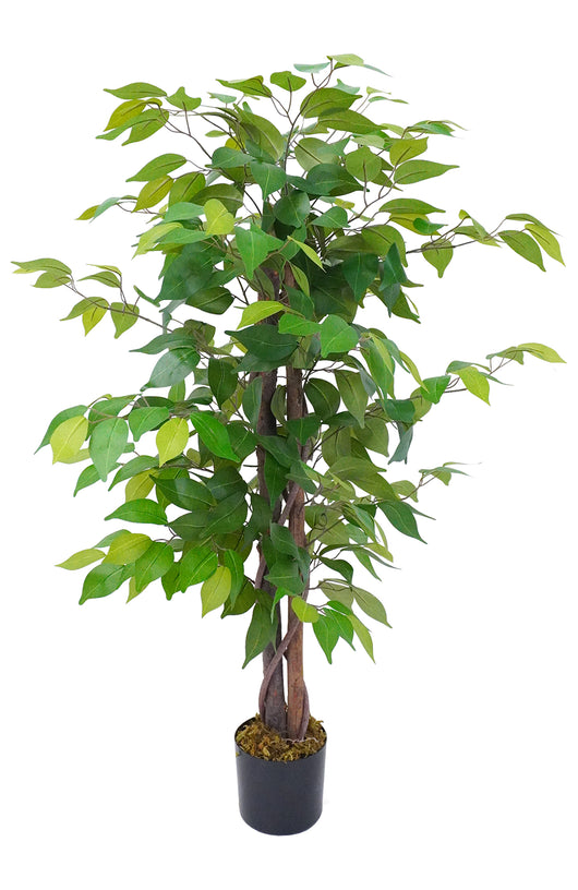 Pianta Finta Da Interno Artificiale Grandi Varie Altezze 100/150/180 Cm Artificiali Vari Modelli Modellabili Decorazioni Casa Ufficio - Albero di Fico - Altezza 100cm