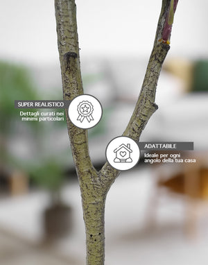 Pianta Finta Da Interno Artificiale Grandi Varie Altezze 100/150/180 Cm Artificiali Vari Modelli Modellabili Decorazioni Casa Ufficio - Albero di Eucalipto - Altezza 180cm