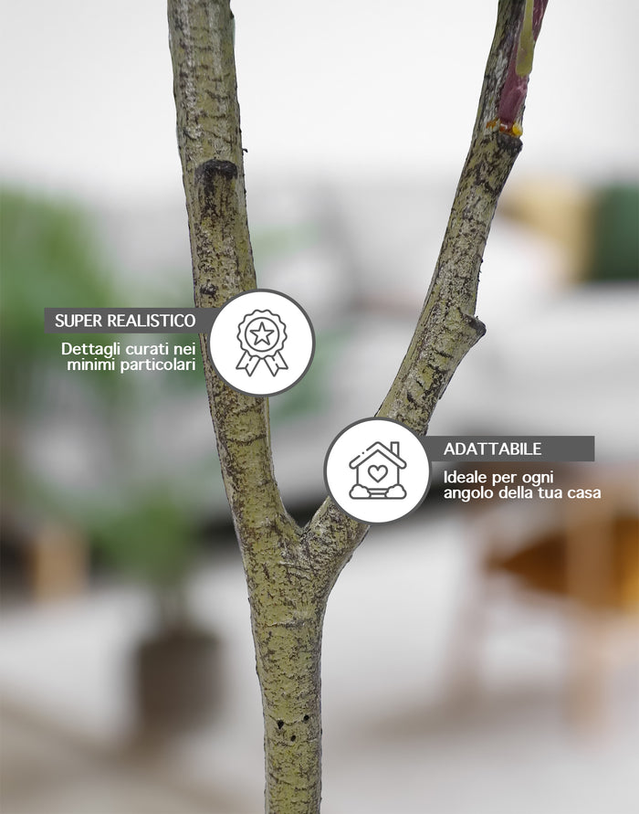 Pianta Finta Da Interno Artificiale Grandi Varie Altezze 100/150/180 Cm Artificiali Vari Modelli Modellabili Decorazioni Casa Ufficio - Albero di Eucalipto - Altezza 180cm