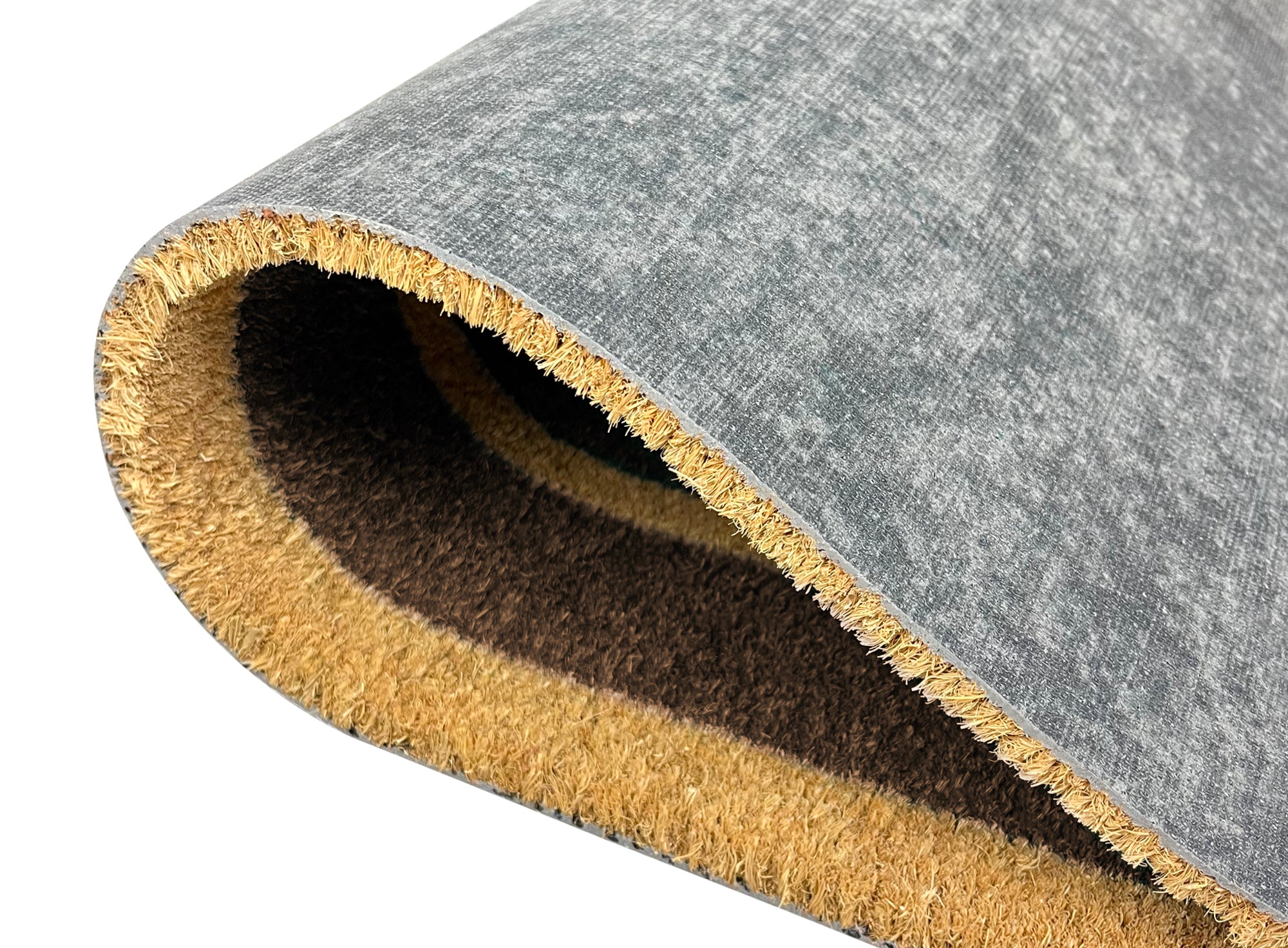  Zerbino Ingresso  In Cocco Naturale Misura XXL Grande Rettangolare 100 x 50 Cm Tappeto Asciugapassi Tappetino Antiscivolo Interno Esterno Porta Entrata Raschiafango - Marrone