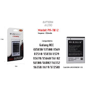 Trade Shop - Batteria A Litio Per Galaxy Ace Compatibile Cellulare Smartphone 1350mah Maxtech Pa-t012 -