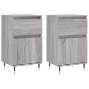 Credenze 2 pz | Madia | Buffet da pranzo | Armadio da pranzo Grigio Sonoma 40x35x70 cm in Legno Multistrato