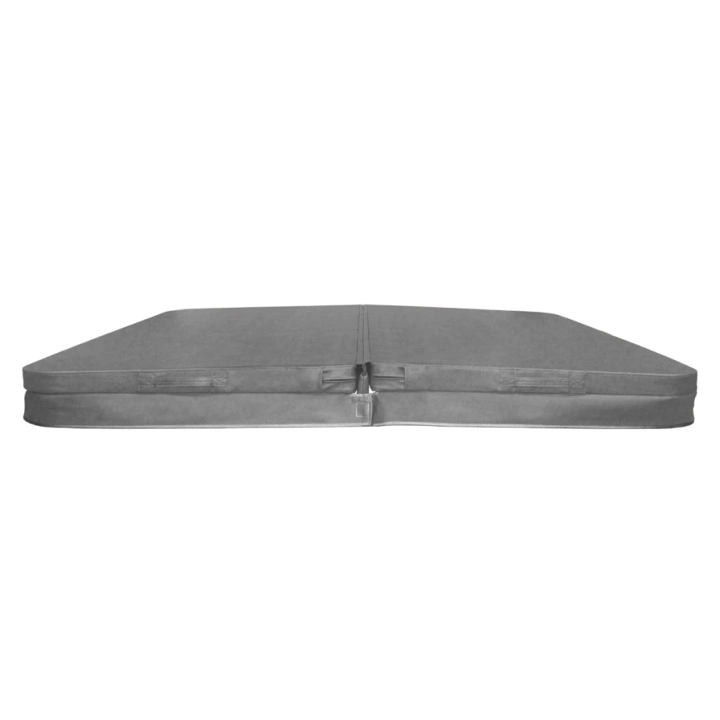 Copertura per vasca idromassaggio Coperchio Spa 2.2 x 2.2m quadrato Grigio Hard Top Resistente alle intemperie PVC in Pelle